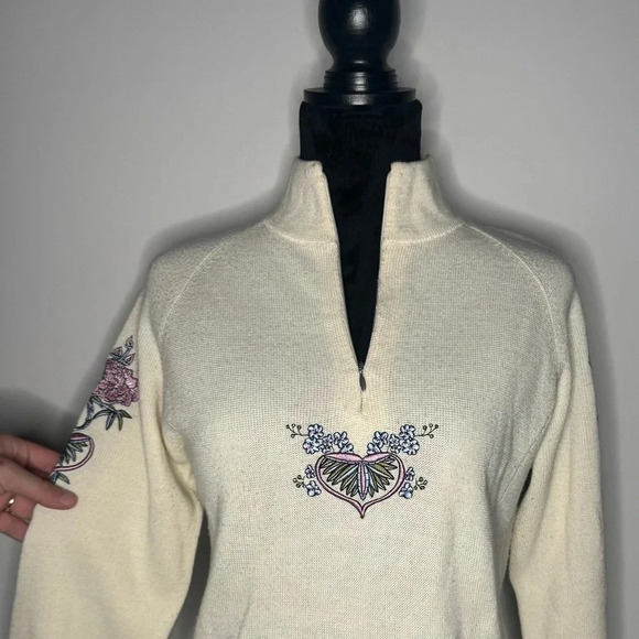 Vintage Cottage Core Obermeyer 1947 Signature Wool Blend Cardigan - Picture 5 of 14